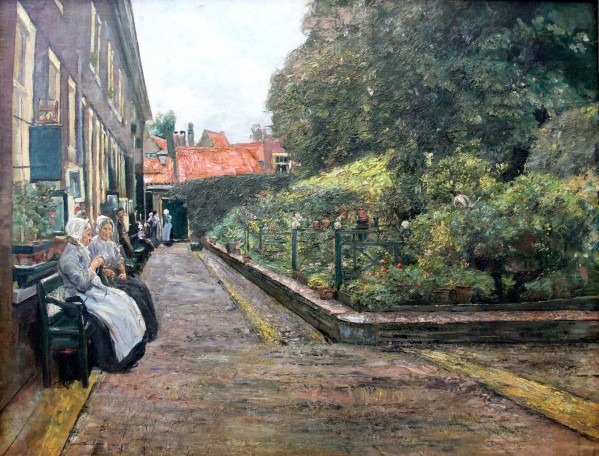 Stevenstift in Leiden by Max Liebermann